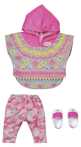 BABY born 830161 Deluxe Poncho para Muñecas 43 cm, Para Manos Pequeñas, Promueve la Empatía y Las Habilidades Sociales, Para Niños a Partir de 3 Años, Incluye Poncho, Pantalones y Zapatos