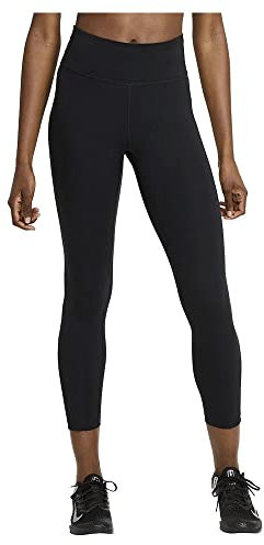 Nike Damen W Nk One Df Mr 7/8 Tgt Leggings, Black/White, XS EU