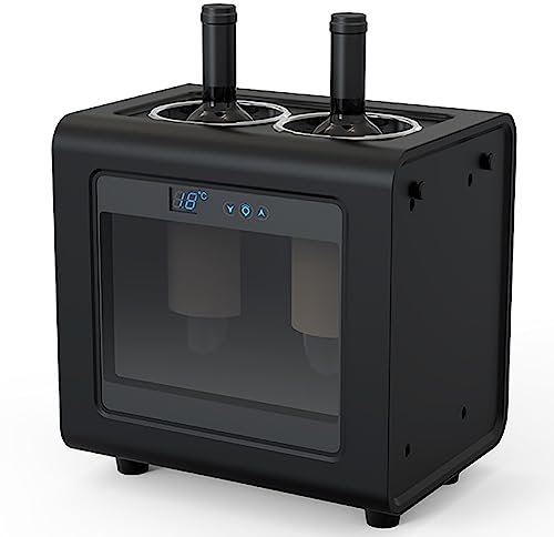 Refrigeratore per vino elettrico Frigorifero da appoggio Raffreddatore per bottiglie di vino con controllo termostato intelligente Raffreddamento termoelettrico Design indipendente, per birra Cola