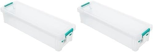 STORESTACK 370 x 110 x 80 mm Box - Clear (Pack of 2)