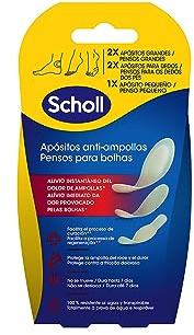 Dr. Scholl's Apósitos para Ampollas en Pies - Formato Múltiple x5 - Alivio Instantáneo y Cicatrización Rápida - Impermeables y Transpirables