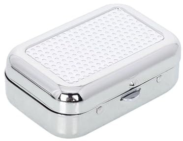 Taschen Aschenbecher,Metall Reiseaschenbecher,Mini-Aschenbecher,Reiseaschenbecher mit Deckel,für Unterwegs Geruchs-dicht,Quadratischer Aschenbecher für Camping,Rauchen im Innen-Oder Außenbereich