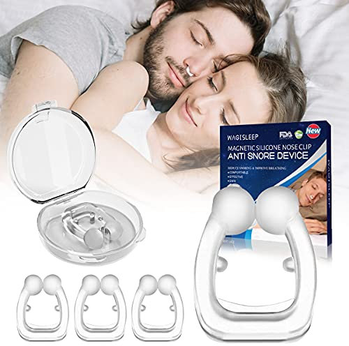 2024 Aktualisierte Schnarchstopper - 4er Set,Anti Schnarch Nasenclip Magnetischer Nasenspreizer Gegen Schnarchen Schnarchschiene Nasenspreizer |Sofortige Anti Schnarch Hilfe |Bpa-Frei