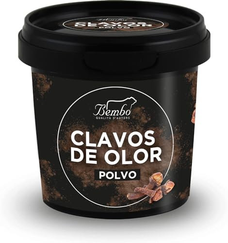 Clavos de Olor en Polvo Bembo 65 g | Especia Natural y Aromática | Libre de Glutamatos, Anticompactantes, Colorantes | Envase anti luz y anti-oxidación