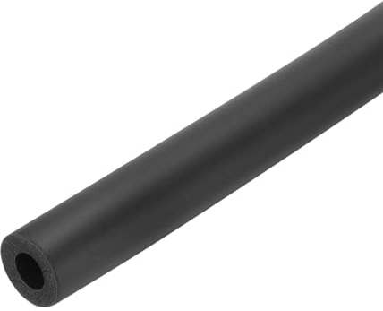 QUARKZMAN 61 cm rörisolering skum, diameter 13 mm isoleringstjocklek 5 mm värmerörsskydd för träningsutrustning, rör, hantering (svart)