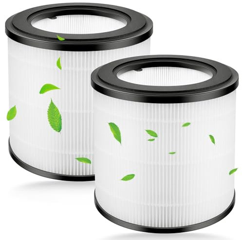 2 filtri di ricambio HEPA compatibili con purificatore d'aria Philips serie 800, AC0830/10 AC0820/30 AC0820/10 AC0819/10, filtro HEPA H13-True filtro di ricambio per FY0194/30 e Y0293/30