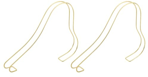 QUARKZMAN 2pz Scarpa Espositore Supporto, Inox Acciaio Alto Tacco Scarpa Espositore Supporto Scarpe Antiruggine per Sandali Inserti Forme, Oro