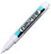 Rotulador permanente blanco, de secado rápido, impermeable, punta redonda con tinta de secado rápido para ropa, rocas, metal, cerámica y manualidades (1 mm)