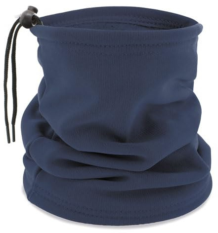 ROMA RETAIL Braga Polar Cuello, Braga Térmica, Ajustable con Cordón, Hombre, Mujer (Azul marino)