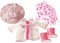Götz 3402190 Kombination Rainy Day - Aprilwetter Puppenbekleidung Gr. XL - 5-teiliges Bekleidungs- und Zubehörset für Stehpuppen von 45-50 cm