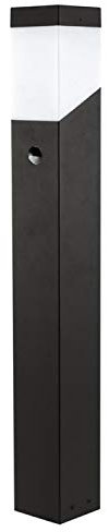 Heitronic - Standleuchte Madeleine E27 schwarz IP44 mit Bewegungsmelder/Tageslichtsensor E27