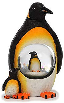Euro Souvenirs - Palla di Neve con Glitter, Motivo: Pinguino