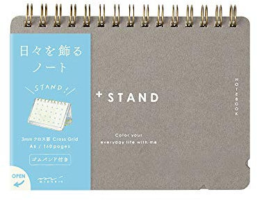 DESIGNPHIL Midori 13806006 Notizbuch, A6 plus Ständer, quer liniert