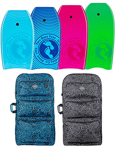 Two Bare Feet Lagoon Triple Bodyboard and Boardbag Package - 33 37 41 42 44 Bodyboards for Adults & Kids …