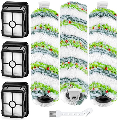 2554 2554A 2590 2593 2596 Ersatzteile für Bissell CrossWave Max und HydroSteam 35151 3515 35152 3513 3518, 3 Stück CrossWave Pet Bürstenrollen 2788 und 3 Stück Filter 1866, Teil 1618 641 1. 608684