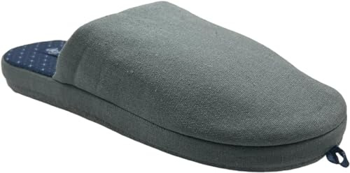 Generico de Fonseca Pantofole Ciabatte Uomo in Cotone Basse da Camera Estive - MOD. Roma TOPE MA10 (Grigio, 43/44)