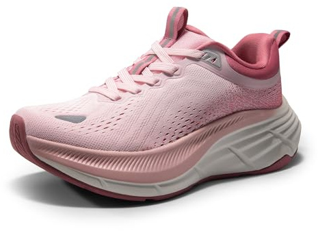 NORTIV 8 Zapatos deportivos para caminar para mujer, cómodos, cómodos, para correr, para correr, para entrenamiento, gimnasio, deportes, atléticos, transpirables, a la moda, Rosa, 37.5 EU