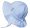 Jan & Jul Kinder Sonnenhut, Atmungsaktive Baumwolle mit UV-Schutz (L: 2-5 Jahre, Blau gestreift)