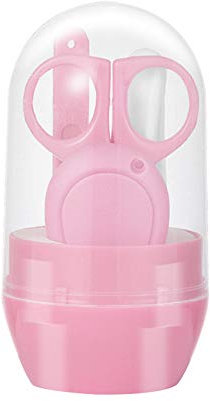 YZOTEK Baby Nagelknipser & Scheren Set - 4 in 1 Nagelpflege Pediküre Kit mit Niedlichen Fall, Baby Nagelknipser, Schere, Nagelfeile & Pinzette für Neugeborene, Kleinkinder, Kinder