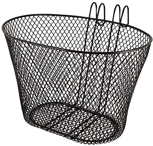 RARA® Adult Bicycle Front Basket - Waterproof Metal Mesh Bike Basket ~ Metal Wire Carrier for Man and Woman Bike Quick Release Shopping