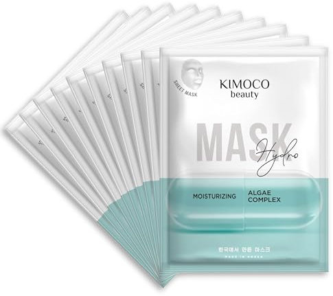 Gesichtsmasken Set - Hydration Helper - Koreanische Kosmetik - 10 Stück Tuchmasken Gesicht für Frauen und Männer - Masken Beauty mit Hydrolat Tee