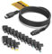 KFD 100W USB C auf DC Stecker Ladekabel, USB-C zu DC 20V Netzteil Ladegerät für Acer Lenovo HP ASUS Samsung Medion Sony Fujitsu MSI Dell XPS Chromebook Notebook 19V 20V Adapter kabel mit 15 Stecker