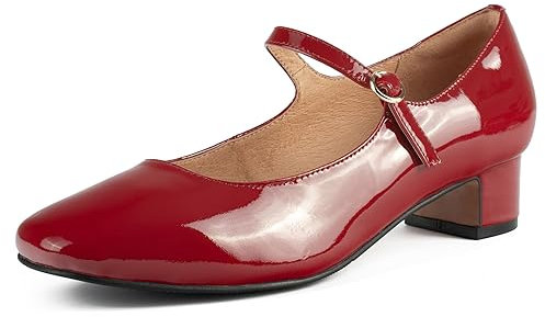 L37 - Damen Pumps Fall IN Love, Damenpumps, High Heels, Lackleder, Handgefertigte Schuhe, Einzigartiger Stil - Rot