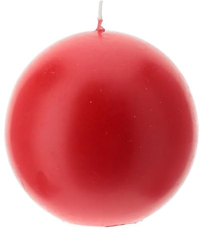 Holyart Candela Sfera Rosso Opaco da Altare 100 mm