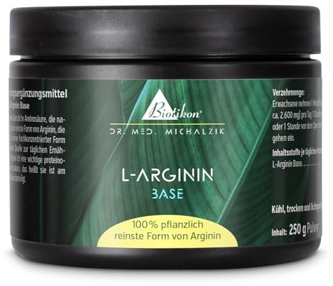 L-Arginin Base Pulver nach Dr. med. Michalzik - ohne Zusatzstoffe - von Biotikon®