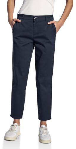 STREET ONE Damen A378680 Softe Twill Chino, deep Blue, 34W x 28L