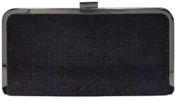 CORIOS dam strass kvällsväska strass clutch väska bling diamant handväska elegant axelväska för kvinnor liten väska avslutningsbal bröllop bankett party kedja axelväska, svart, Large