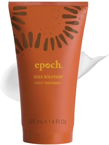 Nu Skin Epoch Sole Solution Foot Treatment | Intensive Moisturizing Cream for Dry Feet, Rough Skin & Heels | Softens Calluses With Natural Papain, Urea, Baobab & Allantoin | 4 oz | 1 Pack
