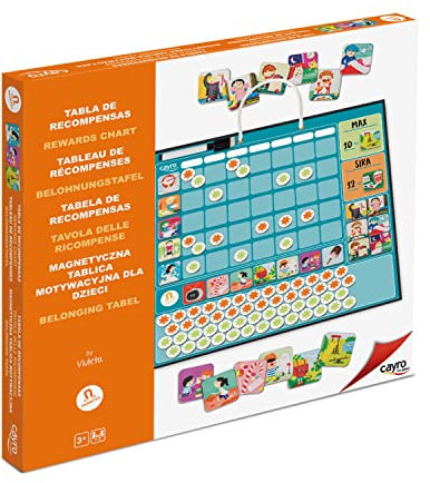 Cayro – Belohnungstabelle – von 3 bis 12 Jahren – damit Kinder Lernen, ihre Aufgaben auf spielerische Weise zu erledigen – magnetische Wertung – 1 bis 2 Kinder