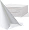MORGIANA 50 PCS Linen Feel Disposable Paper Napkins Disposable Airlaid Napkins Perfect for Wedding Restaurant Party Birthday Dinner 40cm x 40cm (White)
