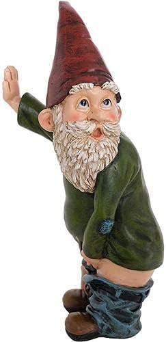 15cm Garden Gnome Ornament, Funny Peeing Gnome Naughty Garden Gnome for Lawn Ornaments, Indoor or Outdoor Decorations