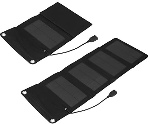 Solladdare, 7W Monokristallin Silicon Folding Solar Panel Charger, USB Output Interface, Utan Strömlagringsfunktion, 50,7 X 18,7 Cm / 20 X 7,4 Tum