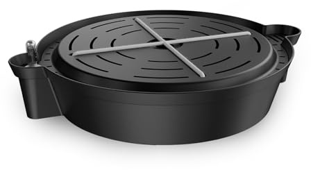 AC Infinity Selbstbewässerungs-Basis für Stofftöpfe, 4er-Pack Automatisches Bewässerungssystem mit Wasserreservoir und Füllstandsanzeige, erhöhte Pflanzenschalen für den Einsatz in Indoor-Grow-Tents