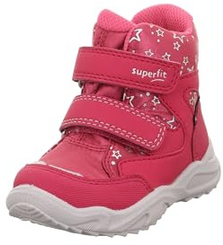 Superfit Glacier snöstövlar för flickor, Röd rosa 5500, 24 EU smal