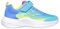 Skechers Mädchen Microspec Advance Sneaker, Turquoise Lime, 31.5 EU
