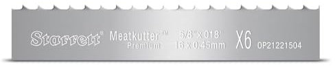 Starrett Meatkutter Premium - Hoja de sierra de cinta para carniceros, 1600 x 16 x 0,50 mm, 4 TPI (63 x 420)