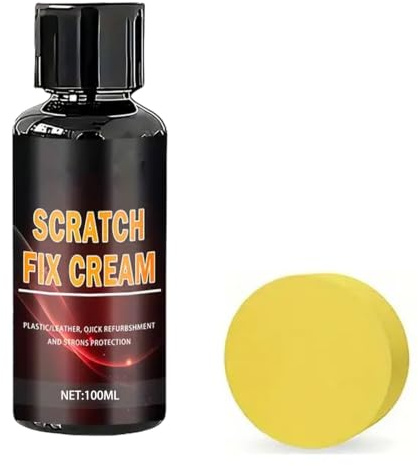 APGLSXY Scratch Fix krämflaska med svampapplikator för små skrapor och daglig ytbehandling vård i upprepade detaljuppgifter repreparera grädde vård skrapfinish svamp applikator flaska textur