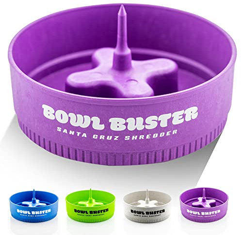 Santa Cruz Shredder Bowl Buster, ein langlebiger Tischaschenbecher mit Schürhaken aus Hanfmaterial (lila)