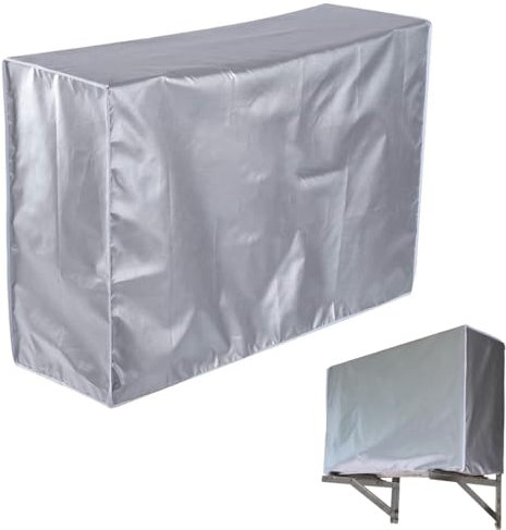 ZKGYUS 1 Pcs Funda para Aire Acondicionado Exterior, Cubre Aire Acondicionado Exterior, Impermeable,A Prueba de Nieve,A Prueba de Polvo,Protector Solar (80 x 30 x 57cm)
