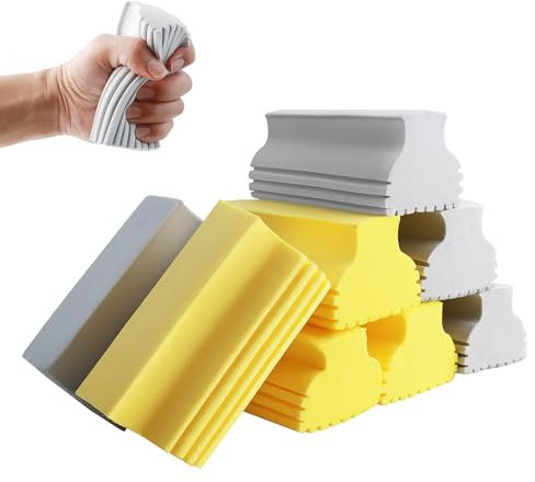 8 Piezas Plumero Humedo Duradero, PVA Esponjas Mágica Atrapapolvo Reutilizables, Esponjas de Limpieza Versátiles y Prácticas para Persianas Vidrio Cocina