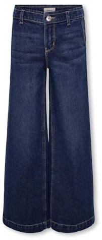 KIDS ONLY Mädchen Kogcomet Wide DNM PIM Noos Hose, Dark Blue Denim, 146 EU