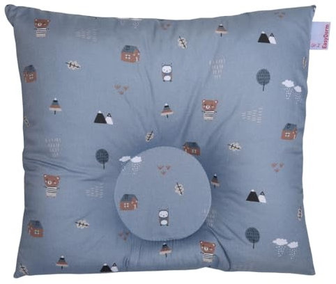 Babydorm Präventivkissen EasyDorm Babykopfkissen Kinderkopfkissen Babykissen (Größe II, Waldbär)