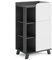 Vicco Midischrank Karen, Anthrazit/Weiß, 50 x 90 cm mit Tür und Schublade