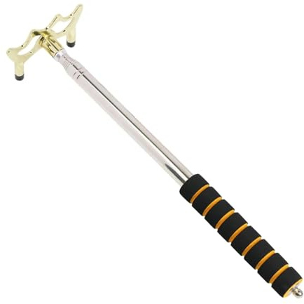 FonHNDG Billares Taco Puente Palo de Billar con Cabezal Puente extraíble for Mesa Game Club(Gold Low Head)