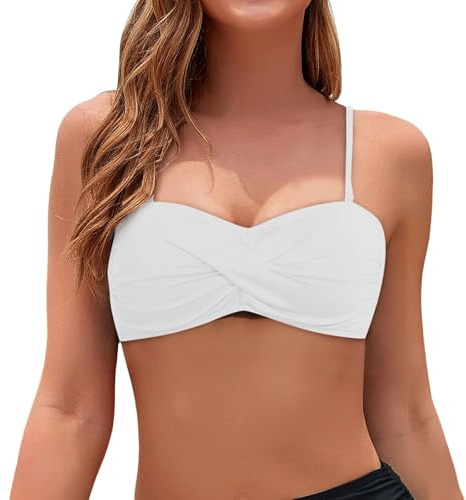 Generisch Top de bikini bandeau para mujer, sin tirantes