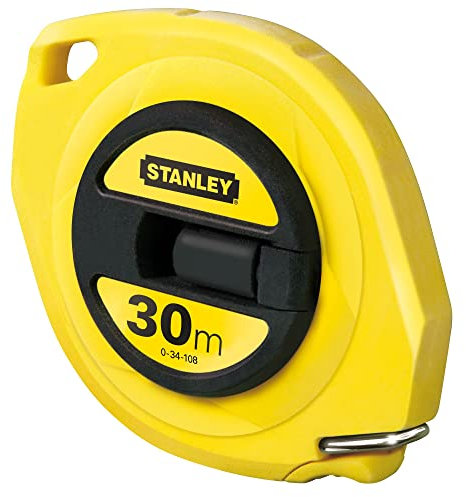 Stanley 0-34-108 - Cinta larga de acero con caja cerrada 30m x 9,5mm
